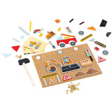 Bigjigs Toys Kreativní zatloukací hra doprava