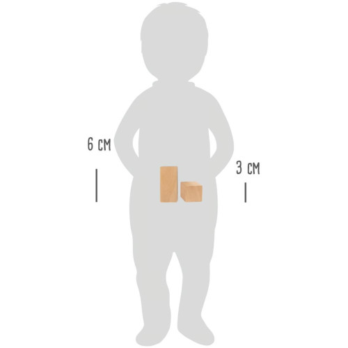 small foot Dřevěné stavební kostky Safari 50 ks