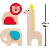 Petit Collage Sada Hudební zvěřinec s dřevěnými nástroji 3ks