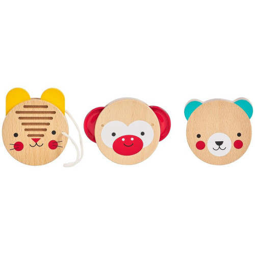 Petitcollage Sada dřevěných perkusních nástrojů 3ks