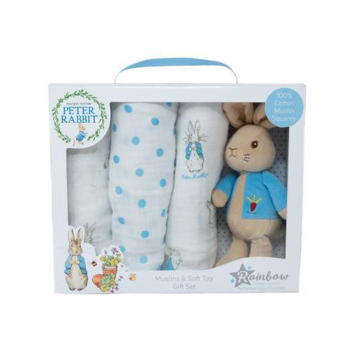 Rainbow Králíček Petr dárková sada s plenkami