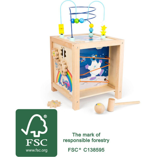 Small Foot Motorická kostka SESAME STREET