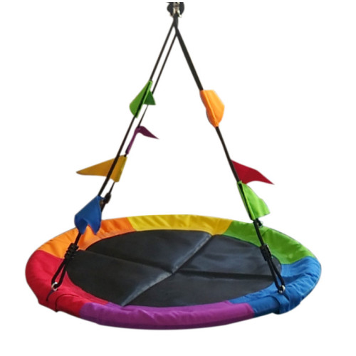 2Kids Toys Houpačka Čapí hnízdo s vlajkami barevné