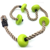 2Kids Toys Dětské šplhací lano s disky zelené