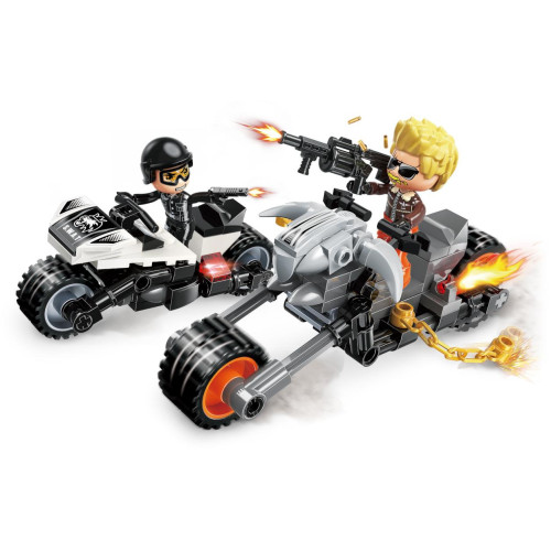 Qman Mine City Police W11011-3 Upravené motorky