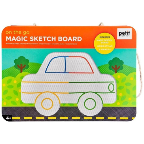Petit Collage Magnetická kreslící tabulka Na cestách