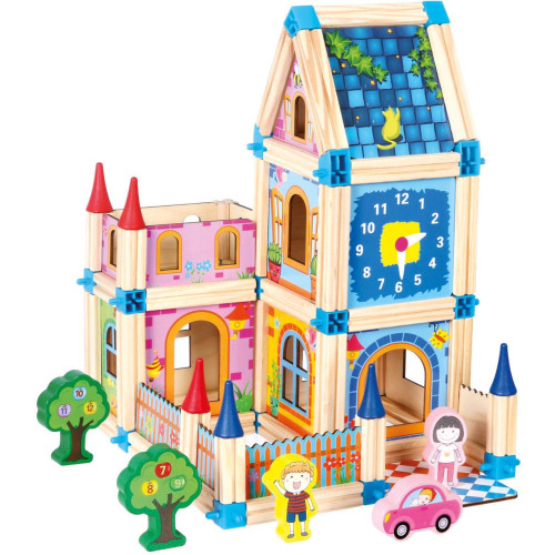 Bino Dřevěná stavebnice zámek