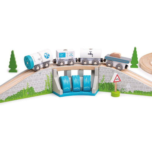 Bigjigs Rail Most s vodopádem