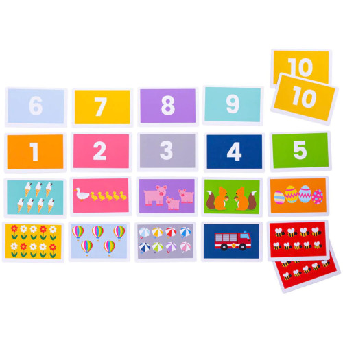 Bigjigs Toys Přiřaď kartičky 1-10