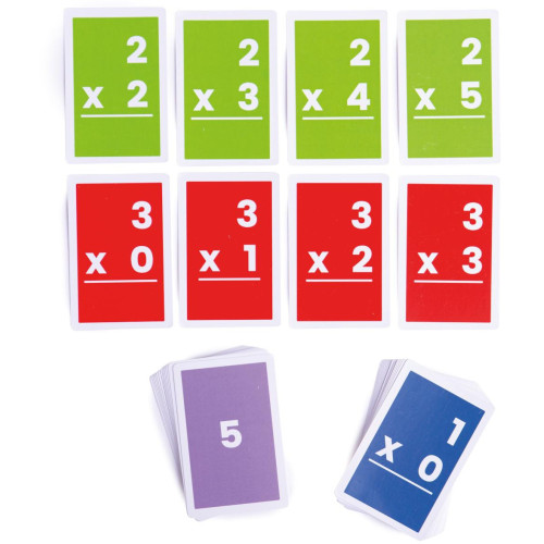 Bigjigs Toys Kartičky násobení 1-6