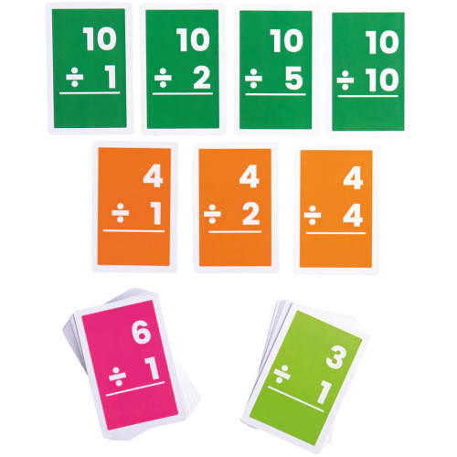 Bigjigs Toys Kartičky dělení 1-10