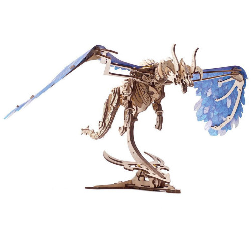 Ugears 3D dřevěné mechanické puzzle Vířící drak