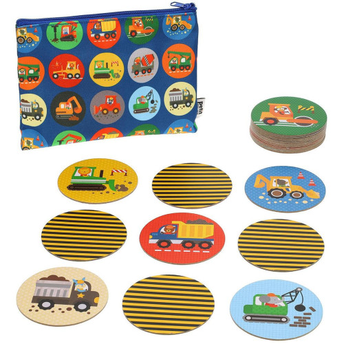 Petit Collage Pexeso stavební stroje