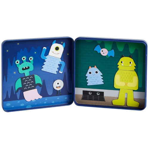 Petit Collage Magnetická knížka Příšery