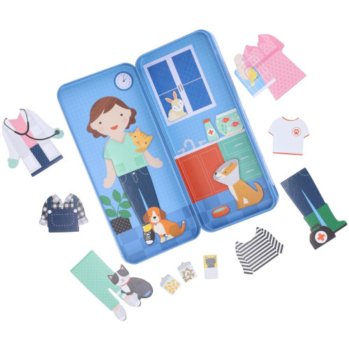 Petit Collage Magnetické puzzle Veterinářka
