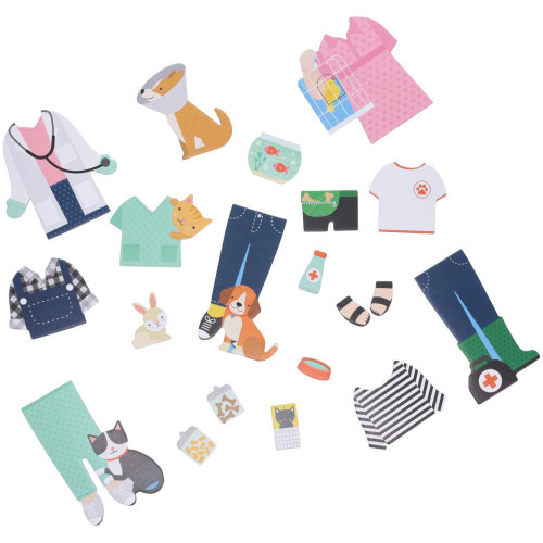 Petit Collage Magnetické puzzle Veterinářka