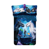 Jerry Fabrics povlečení Jak vycvičit draka 3,  140x200 70x90