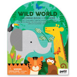 Petit Collage Omalovánka se samolepkami divoká zvířata