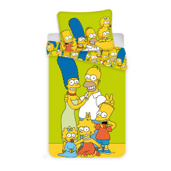 Jerry Fabrics bielizeň The Simpsons green, 140x200 70x90