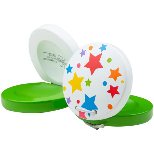 Bigjigs Toys Kastaněty hvězdičky 1 ks zelená