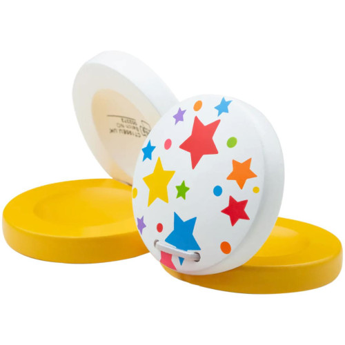 Bigjigs Toys Kastaněty hvězdičky 1 ks žlutá