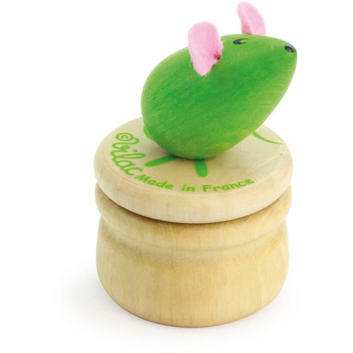 Vilac Dřevěný box na zoubky Myška zelená