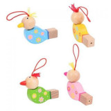 Dřevěná píšťalka ptáček 1ks  zelená