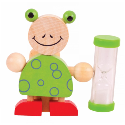 Stojánek na kartáček s přesýpacíma hodinama 1ks  Žabka