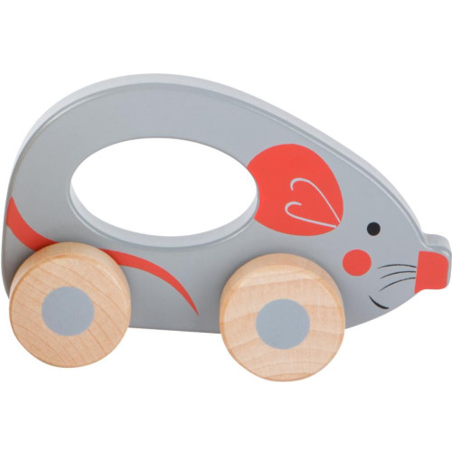 Dřevěná jezdící zvířátka do ruky myš