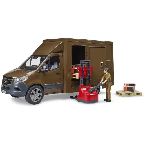 Bruder Dodávka UPS MB Sprinter s figurkou a příslušenstvím