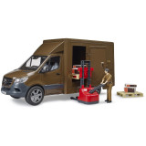 Bruder Dodávka UPS MB Sprinter s figurkou a příslušenstvím