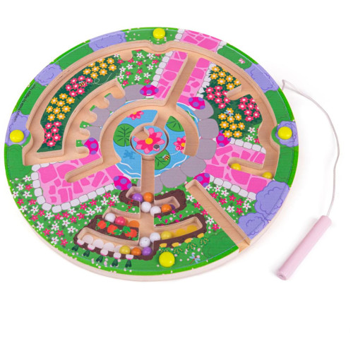 Bigjigs Toys Magnetické bludiště Zahrádka
