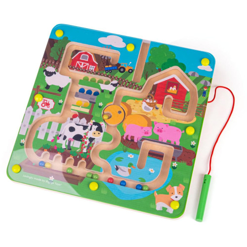 Bigjigs Toys Magnetické bludiště Farma
