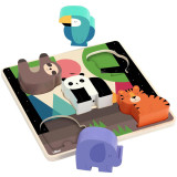 Vilac Vkládací puzzle se zvuky Džungle