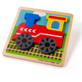 Bigjigs Toys Vkládací puzzle Vláček