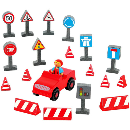 Jeujura Řidič  autíčkem a dopravními prvky