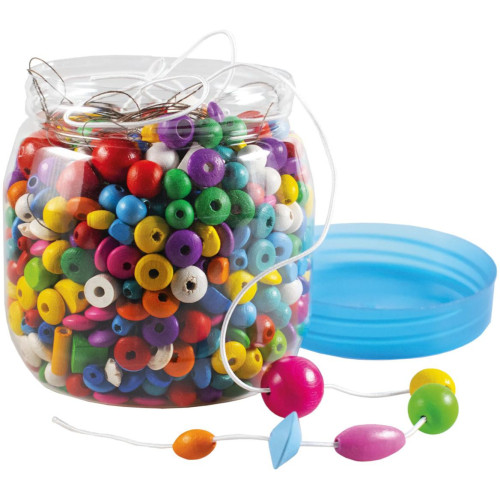 Detoa Dřevěné perličky v dóze