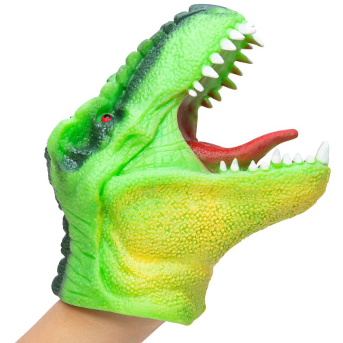 Schylling Maňásek na ruku Dinosaurus - zelený