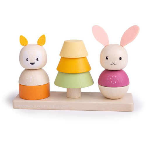 Bigjigs Baby Motorická nasazovací hračka liška a králíček