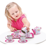 Bino Dětská čajový set růžový