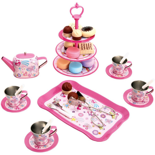 Bino Dětský čajový set a stojan s cukrovím