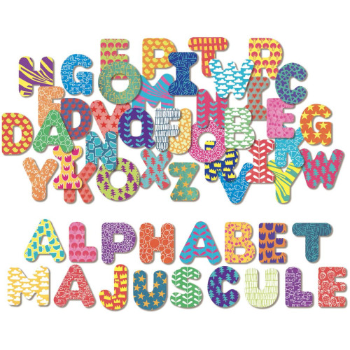 Vilac Dřevěné magnetky velká abeceda 56ks