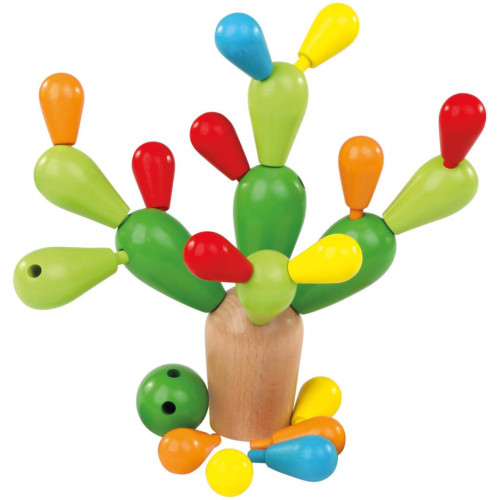 Bino Dřevěná balanční hra Kaktus