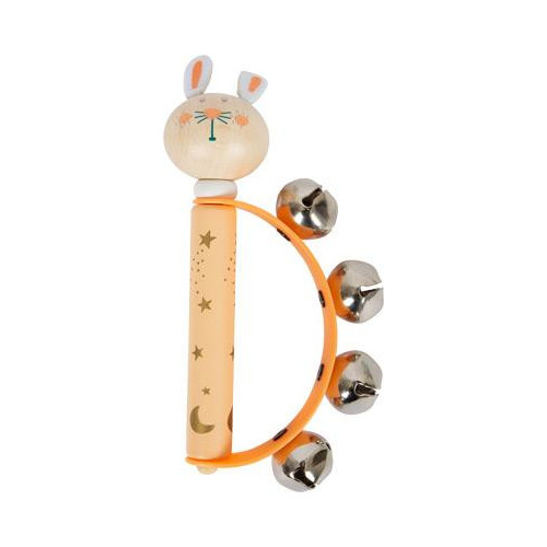 Small Foot Pastelová tamburina 1 ks oranžová