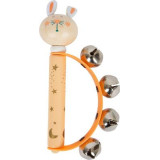 Small Foot Pastelová tamburina 1 ks oranžová