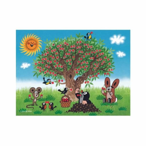 Dino Dřevěné kostky Krtkův rok 12 ks