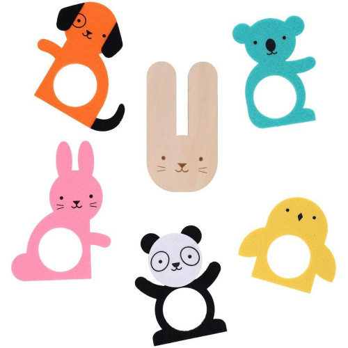 Petit Collage Kreativní kufřík Bambulková zvířátka