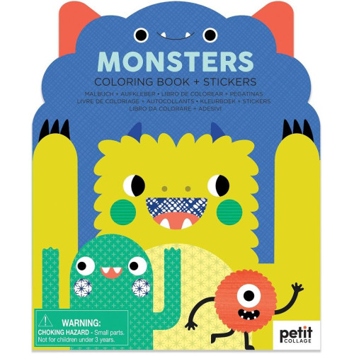 Petit Collage Omalovánka se samolepkami Monstra