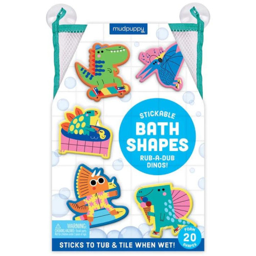 Mudpuppy Nalepovací pěnové tvary do koupele Dinosauři