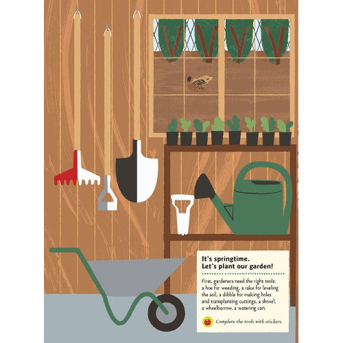 Chronicle Books Kniha aktivit se samolepkami my nature V zeleninové zahradě